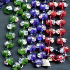 VINTAGE WEST GERMAN LUCITE AND RHINESTONE BEADS