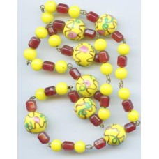 VINTAGE VENETIAN WEDDING CAKE BEADS NECKLACE