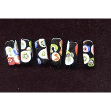 VINTAGE VENETIAN BLACK MILLEFIORI'S