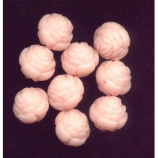 VINTAGE WEST GERMAN LUCITE PALE PINK ROSES LG