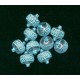 VINTAGE WEST GERMAN LUCITE AQUA LACE BEADS
