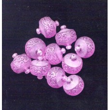 VINTAGE WEST GERMAN LUCITE LILAC LACE BEADS