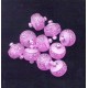 VINTAGE WEST GERMAN LUCITE LILAC LACE BEADS