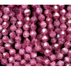 VINTAGE RASPBERRY FACETED CRACKLES