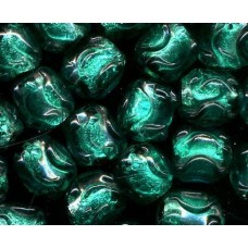 VINTAGE EMERALD FOIL LAMPWORK