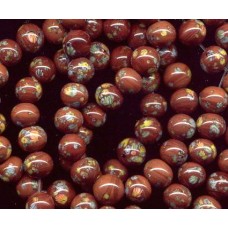 VINTAGE JAPANESE COCOA MILLEFIORI BEADS