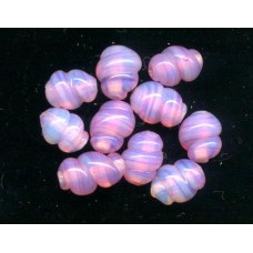 VINTAGE PINK GLOWING OPALESCENT CURLS