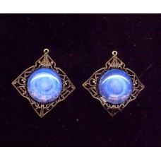 VINTAGE OPALESCENT FILIGREE DROPS