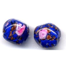 VINTAGE COBALT BLUE VENETIAN FLOATING ROSES