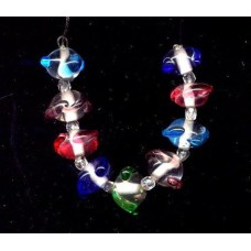 VINTAGE JAPAN LAMPWORK FLYING SAUCERS