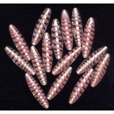 VINTAGE PINK SWIRLED FOCAL BEADS