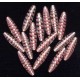 VINTAGE PINK SWIRLED FOCAL BEADS