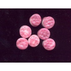 VINTAGE PINK LAMPWORK OREO COOKIE BEADS