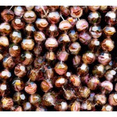 VINTAGE FACETED CHOCOLATE & PINK GIVRE