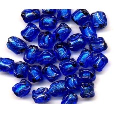 VINTAGE JAPAN LAMPWORK COBALT FOILS (Large)