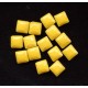 VINTAGE 1920'S GOLDENROD 2 HOLE BEADS