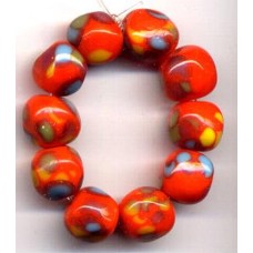 VINTAGE JAPANESE SPOTTED BEADS
