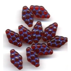 VINTAGE CZECH DEEP RED & PURPLE CLUSTERS