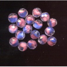 VINTAGE PINK & BLUE FACETED GIVRE