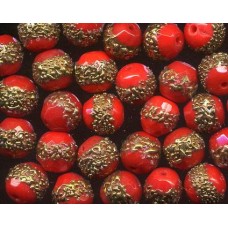 VINTAGE RED SPARKLERS WITH GOLD