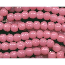 VINTAGE CANDY PINK DIMPLED BEADS