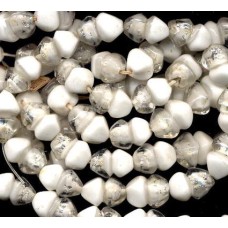 VINTAGE WHITE & SILVER FOIL