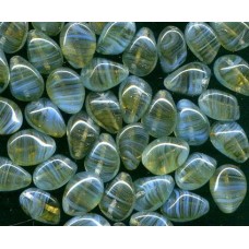 VINTAGE STRIATED GREEN & BLUE