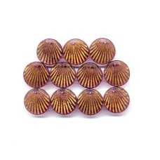 VINTAGE 1920's PURPLE & GOLD DROPS