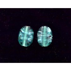 VINTAGE LAMPWORK RUFFLED FOCAL BEADS