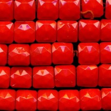 VINTAGE 1920's CHERRY RED 2 HOLE SQUARES