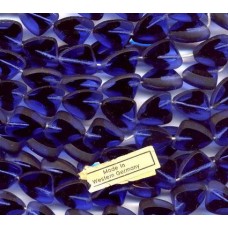 VINTAGE WG SAPPHIRE & BLACK SLICE BEADS