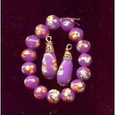 VINTAGE 8mm JAPANESE MILLEFIORI'S & MATCHIING TEARDROPS