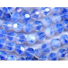 VINTAGE SKY BLUE FACETED OPALESCENT