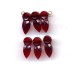 VINTAGE 1920'S CZECH GLASS RUBY PENDANTS