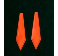 VINTAGE 1920's CORAL GLASS DROPS