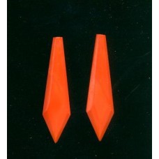VINTAGE 1920's CORAL GLASS DROPS