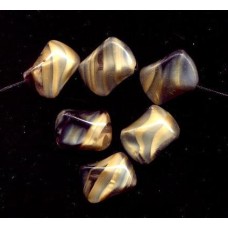 VINTAGE TAUPE & BLACK BEADS