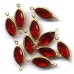 VINTAGE CHERRY RED CRYSTAL CONNECTORS