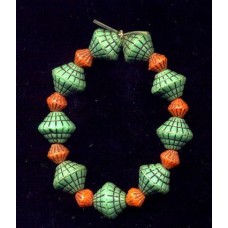 VINTAGE EGYPTIAN REVIVAL 1930's CZECH LANTERN BEADS