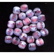VINTAGE WG PINK & BLUE WINDOW BEADS