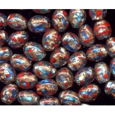 VINTAGE MULTI COLORED FOIL FOOTBALLS