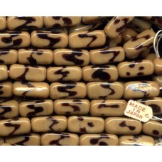 VINTAGE DRIZZLED CHOCOLATE BEADS