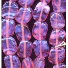 VINTAGE JAPAN PINK OPALESCENT GLOWING TABS