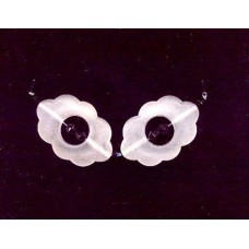 VINTAGE FROSTED FOCAL LUCITE BEADS