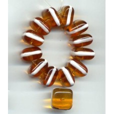 VINTAGE 1920's CZECH TOPAZ SQUARES