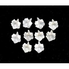 VINTAGE WEST GERMAN LUCITE FROSTED FLORAL DROPS