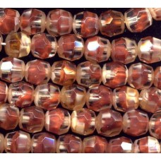 VINTAGE WG FACETED AUTUMN GIVRE BEADS