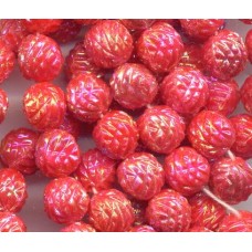 VINTAGE PINKISH RED LUSTER BERRIES