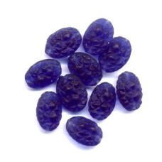 VINTAGE NAVY PRESSED GLASS DESIGN