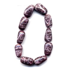 JAPANESE VINTAGE PURPLE TAPESTRY BEADS
